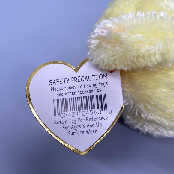 Ty Beanie Babies 2001 Yellow Sherbet Bear - Picture 6 of 8